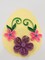 Framed Paper Quilling Easter Egg with Flowers
